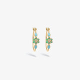 Miniflower Earrings 3 - Turquoise