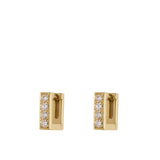 Mosaic Diamond Hoops