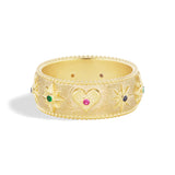 SYMBOLS CIGAR BAND RING