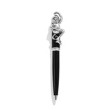 Monkey Silver Plated Pen-black body