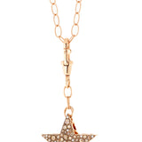 Istanbul Pendant in Yellow Gold with Blue Sapphires and Diamonds
