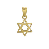 Star Of David Pendant Yellow Gold