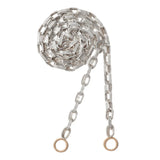 Biker Chain Necklace in Polished Silver