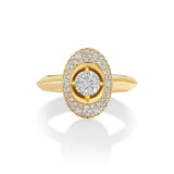 KE Stone Ring with WD and WD Contour Pave