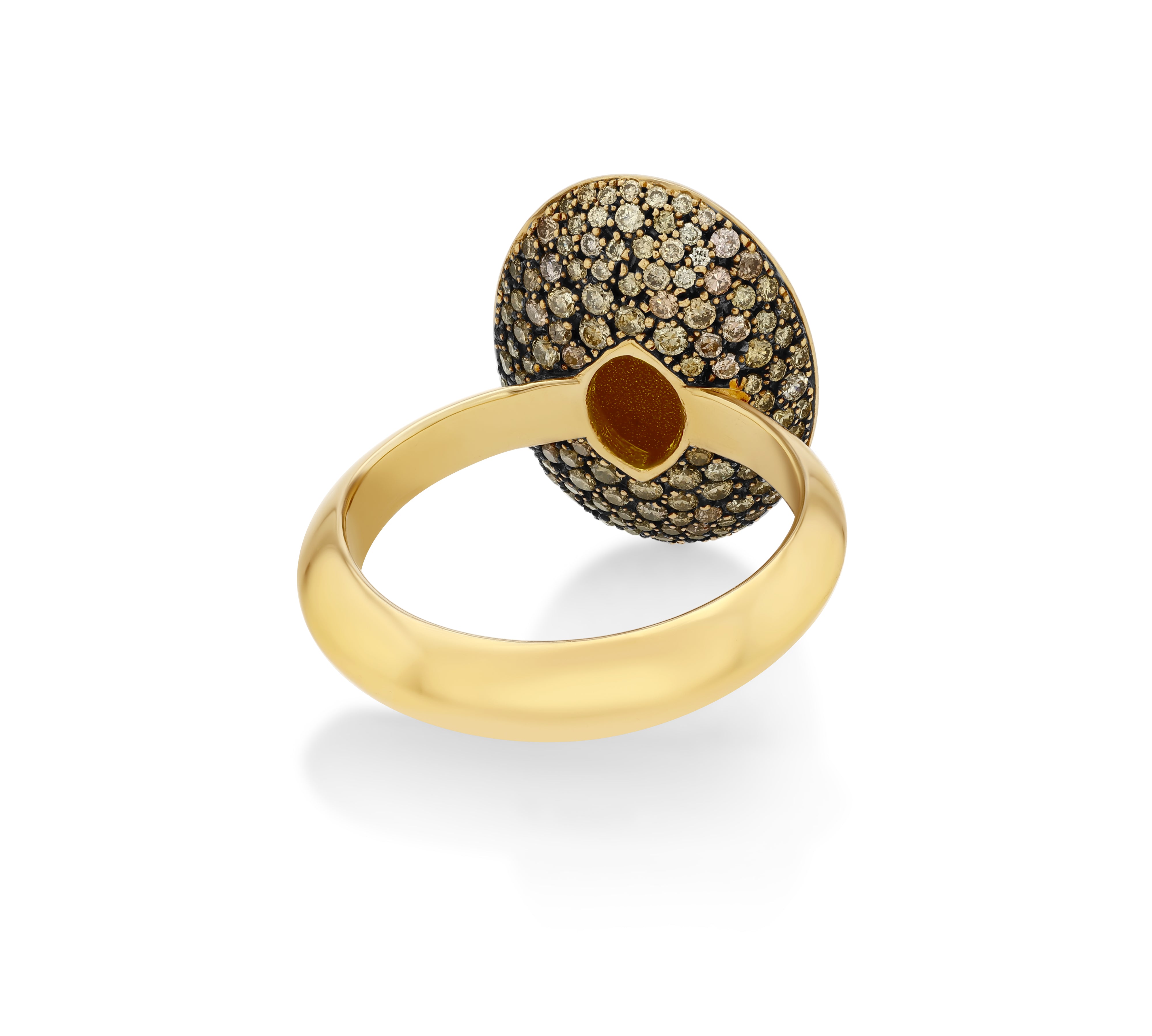 Stone Ring with Desert Pave Shadow