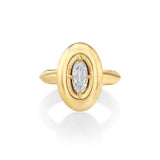 KE Stone Ring with OV Diamond