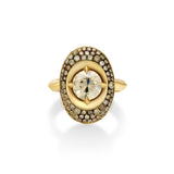 LRG Stone Ring with Champ RD + CH Contour PV