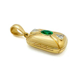Raleigh Emerald and Diamond Locket