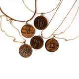 Rosewood Horoscope Pendant