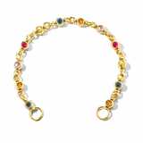 Small Mixed Sapphire Rolling Can Chain Bracelet