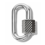 Knurled Chubby Medium Lock in Silver