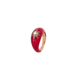 Aida Raspberry Ring - Diamonds