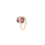 Gemma Ring - Pink Tourmaline - Diamonds