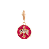 Charm Raspberry Dove - Diamonds