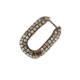 Link Earring Icy Grey Diamonds