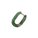 Link Earring - Tsavorites