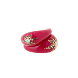 Aida Raspberry Ring - Diamonds