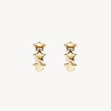 Gold Starry Night Hoop Earrings
