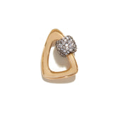 Stoned Free Form Lock with Diamonds