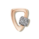 Stoned Free Form Lock with Diamonds