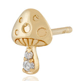 Mini Mushroom Stud - SINGLE