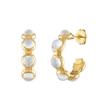 Vic Hoops Rainbow Moonstone