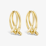 Oera Earrings Yellow Gold - Duo-Orb Version