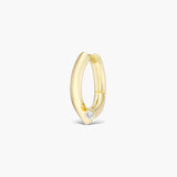 Oera Earrings Yellow Gold/Diamond - Mini Version