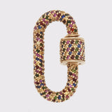 Allstone Lock with Mixed Sapphires