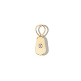 Baby Pulley in Yellow Gold with Diamond