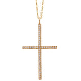 Classic Cross Yellow Gold with Diamond