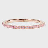 Thread Band Pink Sapphires Ring