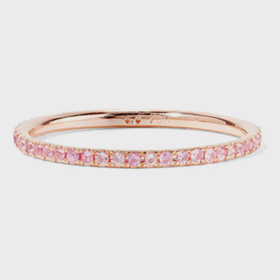 Single Thread Band Thread Band Pink Sapphires Ring – Gin and The Banker