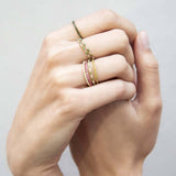 Thread Band RG- Pink Sapphire