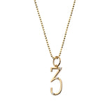 Diamond Number Charm - 3