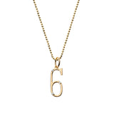 Diamond Number Charm - 6
