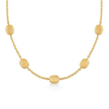 Isla Station 9 Bead Necklace in 18K Yellow Gold