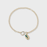 Mini Diamond Fermoire Bracelet - Yellow Gold