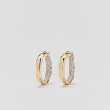 PAIRE DE CREOLES DIAMANTEES PM OJ