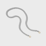 Rolling Curb Necklace in Silver