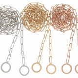 Square Link Chain in Gold Necklace