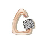 Stoned Free Form Lock with Diamonds