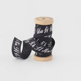 Calligraphy Ribbon on Wood Spool