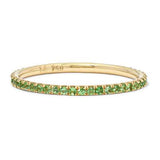 Thread Band Tsavorite Ring