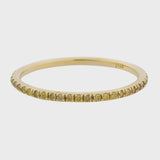 Thread Band Yellow Diamond Ring