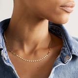 MINI TILE NECKLACE IN YELLOW GOLD