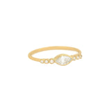 MARQUISE DIAMOND & SIX DIAMONDS RING
