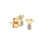 MINI MOONSTONE PINEAPPLE EARRING