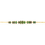 MULTI GREEN TOURMALINES ARTICULATED BRACELET