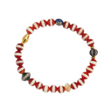 BROWN AGATE STRIPE BRACELET
